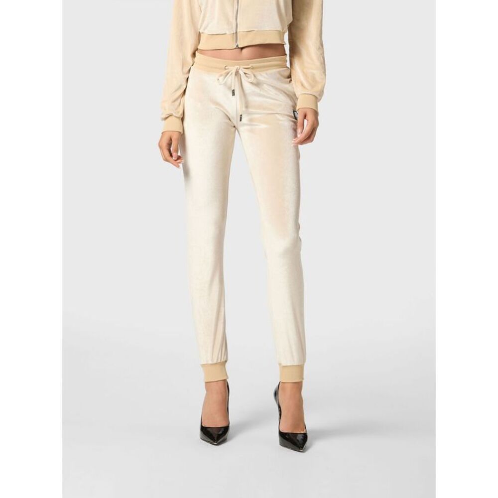 Philipp Plein Slim Fit Chenille Velvet Jogging Trousers With Drawstring Waist